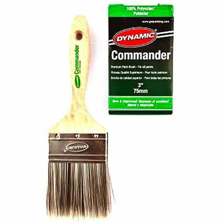 BEAUTYBLADE HB188107 3 in. Commander Flat Polyester Brush 3 in. BE3574781